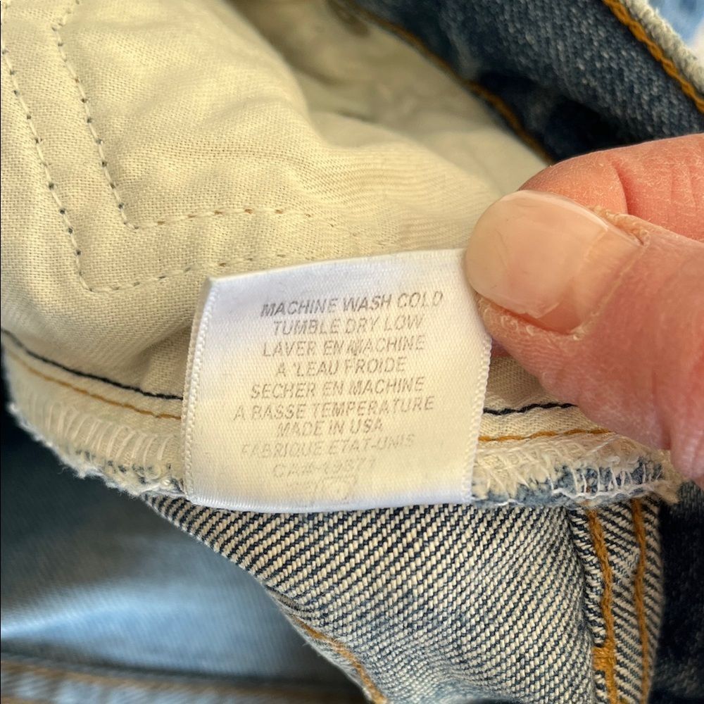Re/Done Originals High Rise Stretch 2017 Dark Wash Sz 24 - Picture 9 of 10